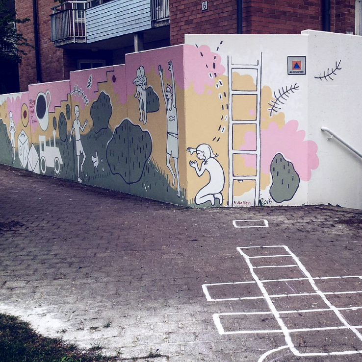 lekande barn & hopphage